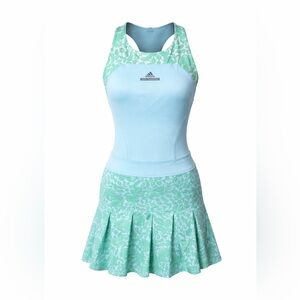 Adidas Stella McCartney Barricade‎ Tennis Dress Green Blue Athletic- Size XS